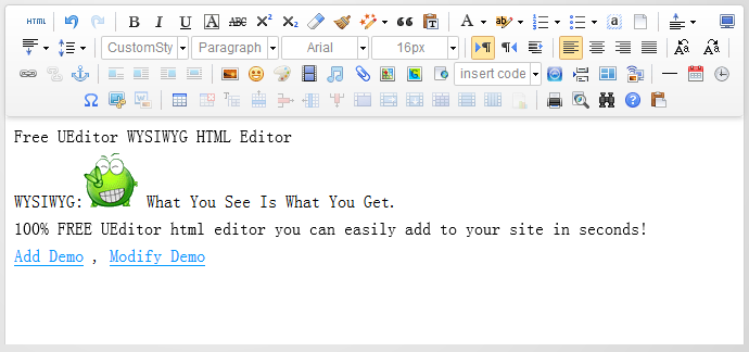 Windows 8 UEditor WYSIWYG HTML Editor full